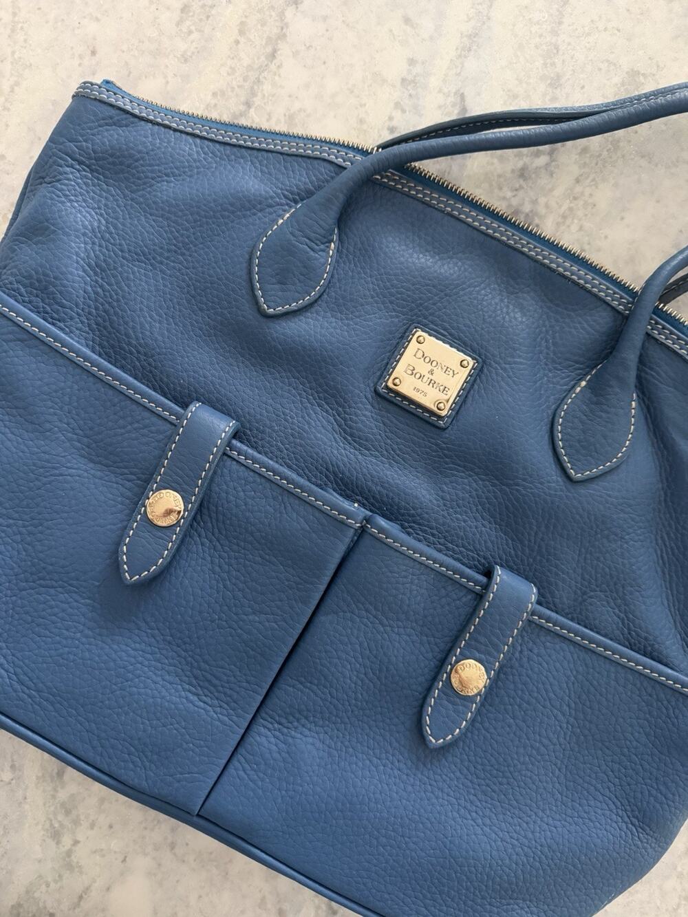 Dooney & Bourke - Crescent Tote Shoulder Bag - Blue